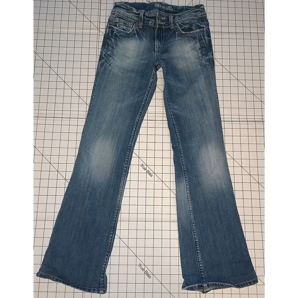 Miss Me Retro Vintage Y2K Dark Reno Blue Stretch Denim Bootcut Jeans  26